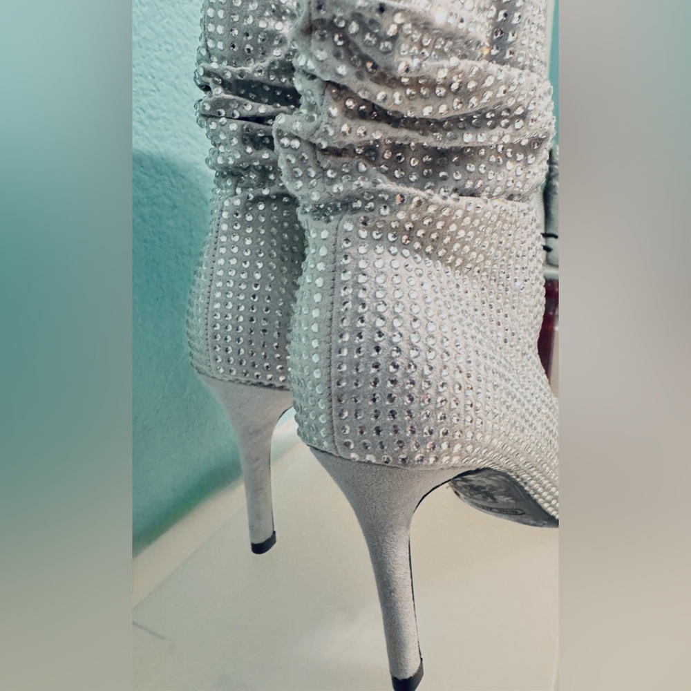 Elegant Silver Boots by Nine West